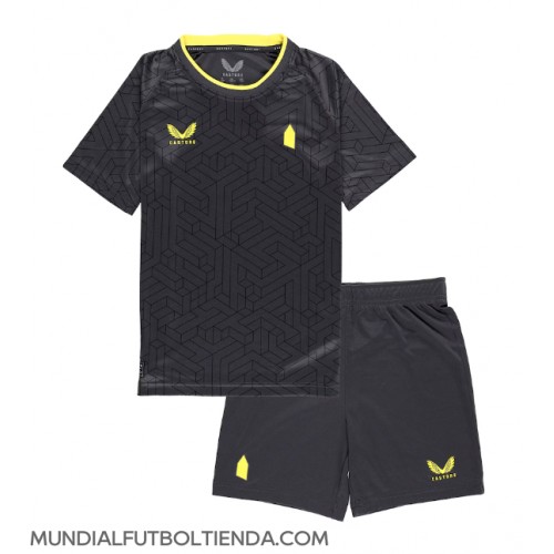 Camiseta Everton Segunda Equipación Replica 2024-25 para niños mangas cortas (+ Pantalones cortos)